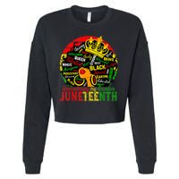 Remembering My Ancestors Juneteenth Celebrate Black Women Cropped Pullover Crew