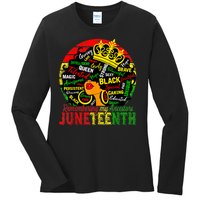 Remembering My Ancestors Juneteenth Celebrate Black Women Ladies Long Sleeve Shirt