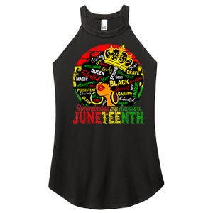 Remembering My Ancestors Juneteenth Celebrate Black Women Women's Perfect Tri Rocker Tank