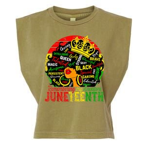 Remembering My Ancestors Juneteenth Celebrate Black Women Garment-Dyed Women's Muscle Tee