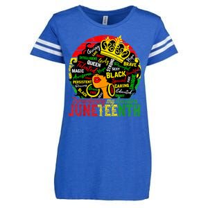 Remembering My Ancestors Juneteenth Celebrate Black Women Enza Ladies Jersey Football T-Shirt