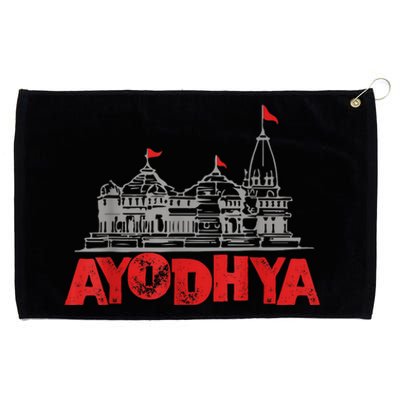 Ram Mandir Ayodhya Grommeted Golf Towel