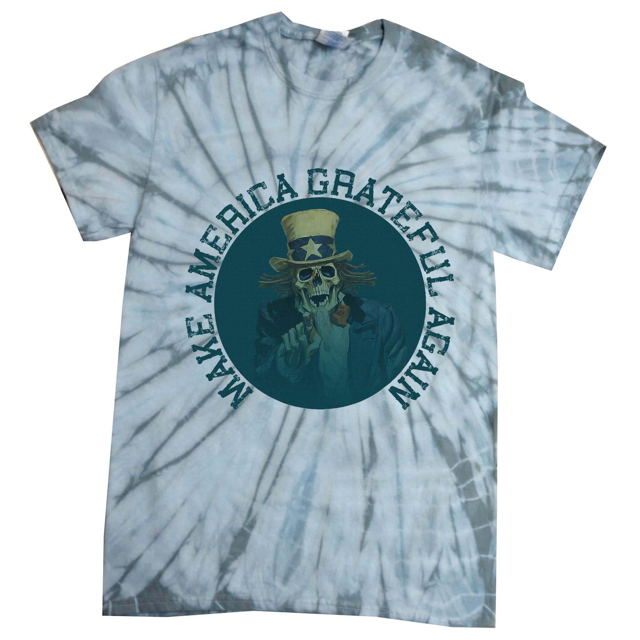 Retro Make America Grateful Again Vintage Uncle Sam Tie-Dye T-Shirt