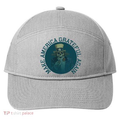 Retro Make America Grateful Again Vintage Uncle Sam 7-Panel Snapback Hat