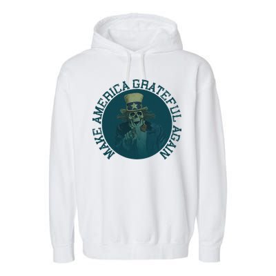 Retro Make America Grateful Again Vintage Uncle Sam Garment-Dyed Fleece Hoodie
