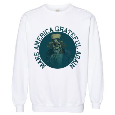 Retro Make America Grateful Again Vintage Uncle Sam Garment-Dyed Sweatshirt