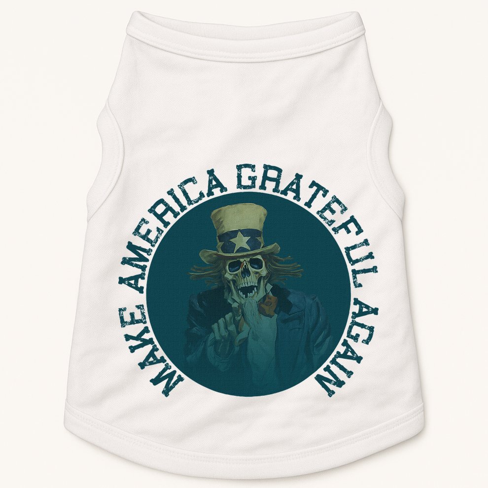 Retro Make America Grateful Again Vintage Uncle Sam Doggie Tank