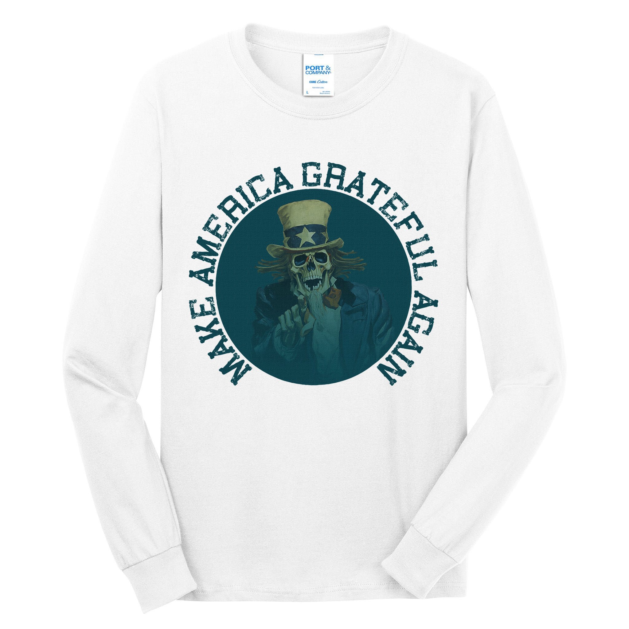 Retro Make America Grateful Again Vintage Uncle Sam Tall Long Sleeve T-Shirt