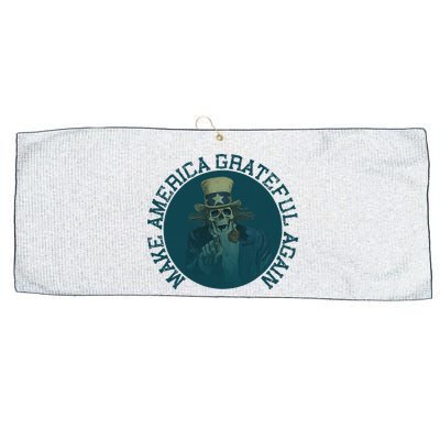 Retro Make America Grateful Again Vintage Uncle Sam Large Microfiber Waffle Golf Towel