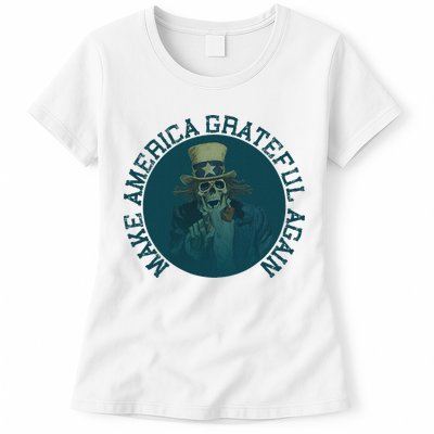 Retro Make America Grateful Again Vintage Uncle Sam Womens T-Shirt
