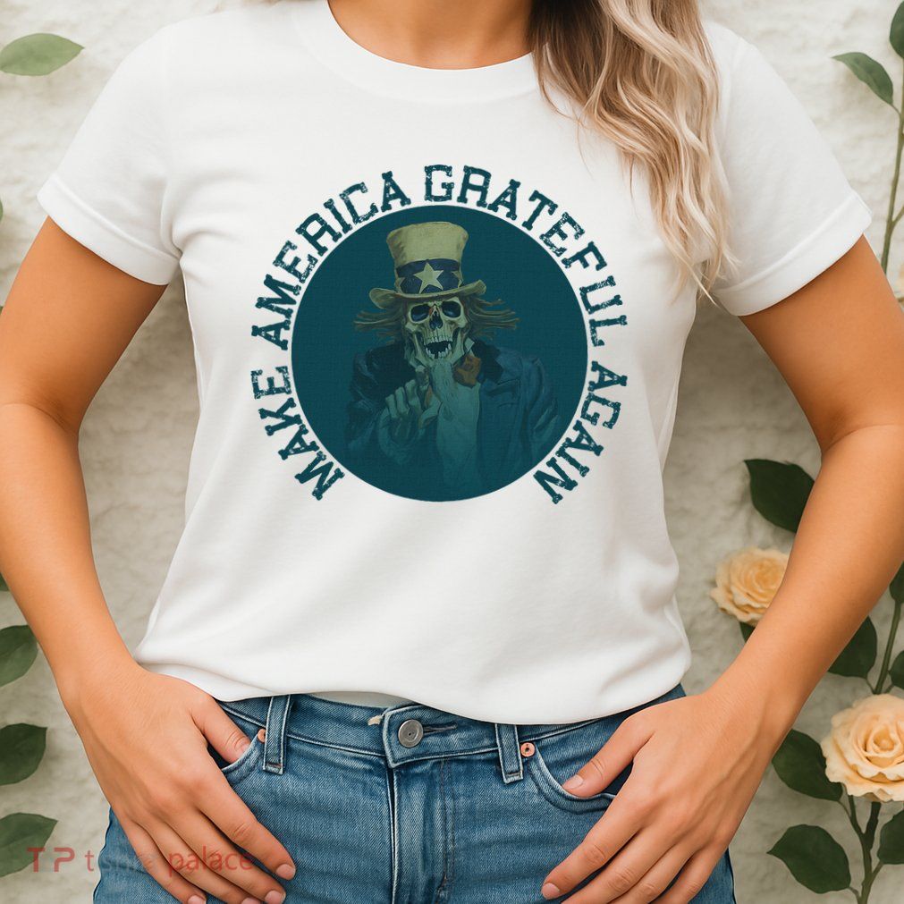 Retro Make America Grateful Again Vintage Uncle Sam Womens T-Shirt