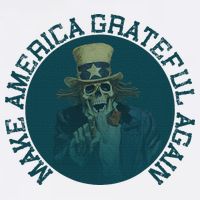 Retro Make America Grateful Again Vintage Uncle Sam Kids Hoodie