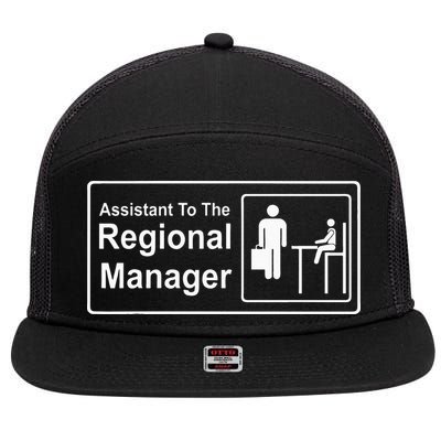 Regional Manager Assistant To The Regional Manager Matching 7 Panel Mesh Trucker Snapback Hat