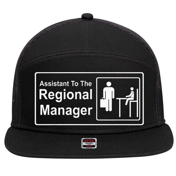 Regional Manager Assistant To The Regional Manager Matching 7 Panel Mesh Trucker Snapback Hat