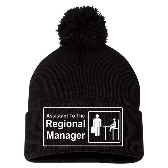 Regional Manager Assistant To The Regional Manager Matching Pom Pom 12in Knit Beanie