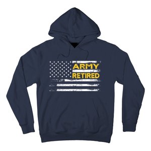 Retired Military Army 4th Of July Hoodie