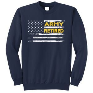 Retired Military Army 4th Of July Sweatshirt