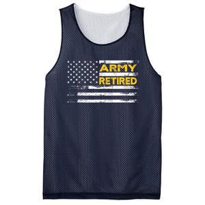 Retired Military Army 4th Of July Mesh Reversible Basketball Jersey Tank