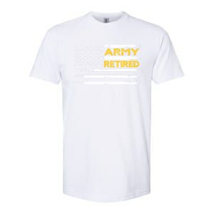 Retired Military Army 4th Of July Softstyle CVC T-Shirt