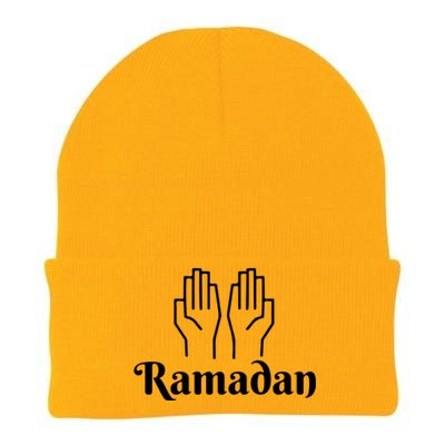 Ramadan Mubarak Arabic Hands Ramadan Gift Knit Cap Winter Beanie