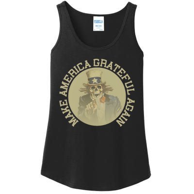 Retro Make America Grateful Again Vintage Uncle Sam Ladies Essential Tank