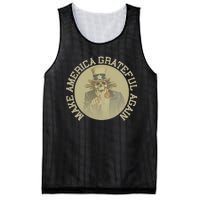 Retro Make America Grateful Again Vintage Uncle Sam Mesh Reversible Basketball Jersey Tank