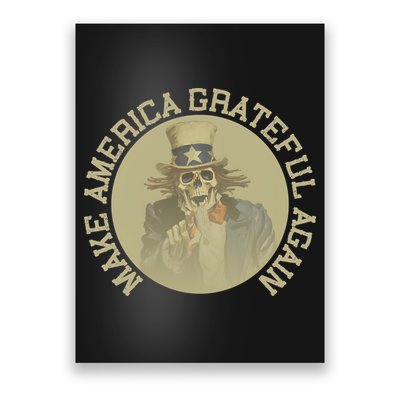 Retro Make America Grateful Again Vintage Uncle Sam Poster