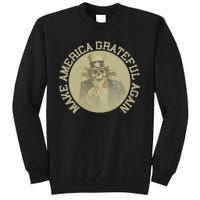 Retro Make America Grateful Again Vintage Uncle Sam Tall Sweatshirt