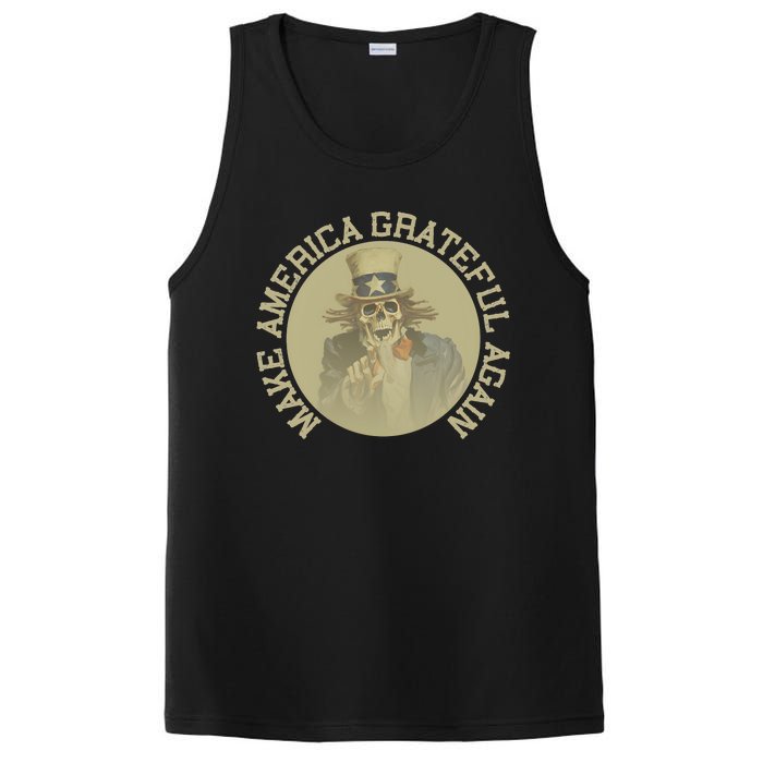 Retro Make America Grateful Again Vintage Uncle Sam PosiCharge Competitor Tank