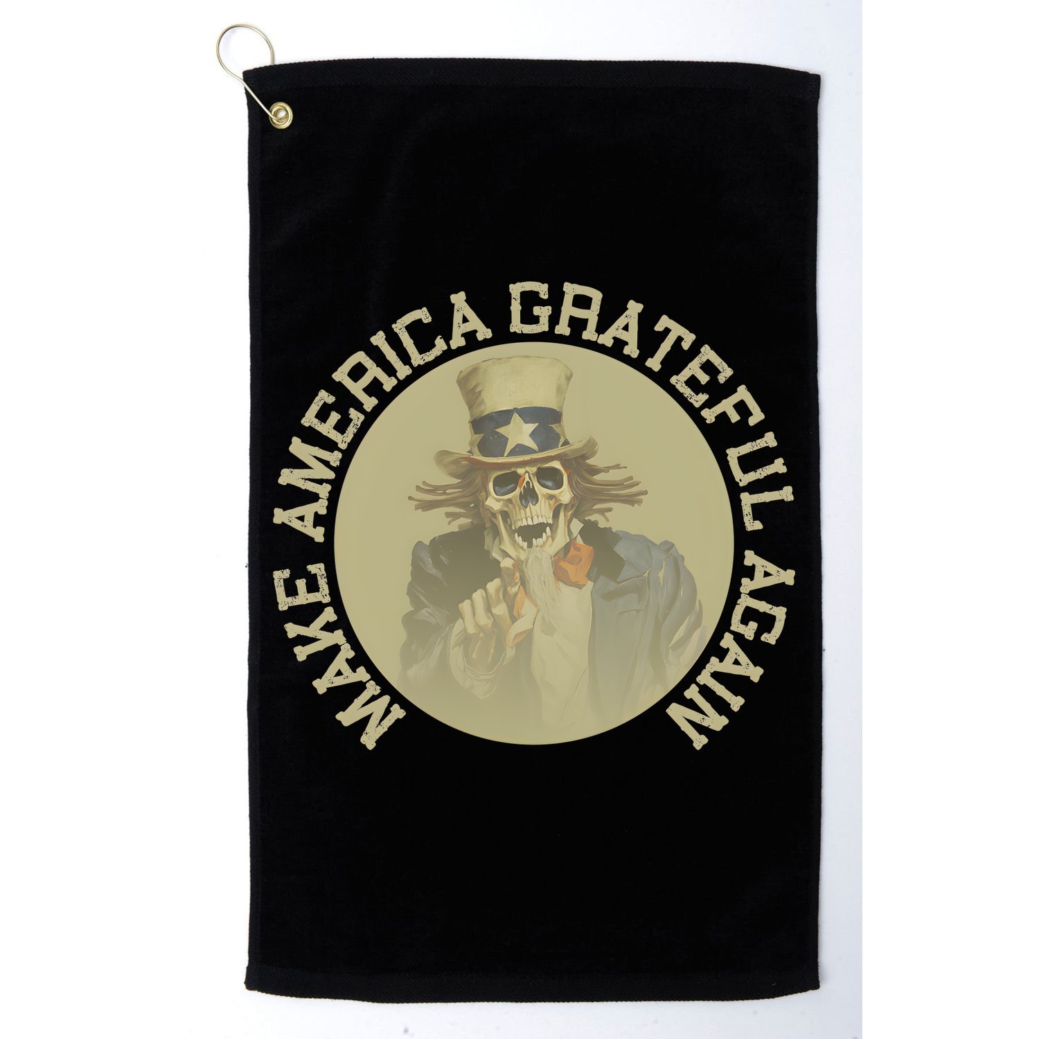Retro Make America Grateful Again Vintage Uncle Sam Golf Towel