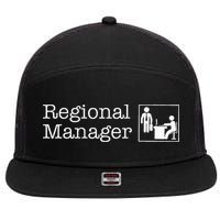 Regional Manager Assistant To The Regional Manager Matching 7 Panel Mesh Trucker Snapback Hat