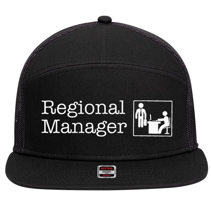 Regional Manager Assistant To The Regional Manager Matching 7 Panel Mesh Trucker Snapback Hat