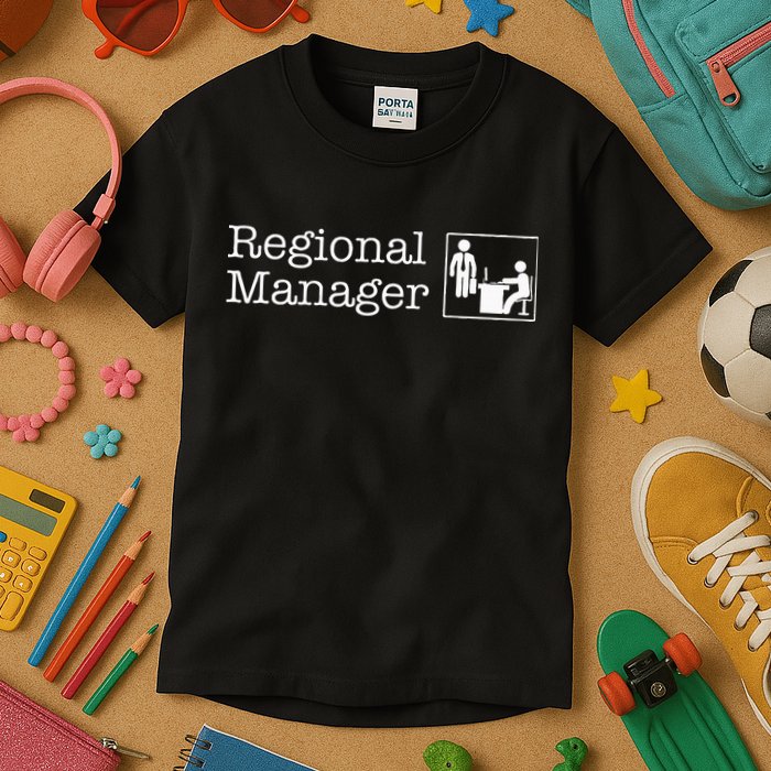 Regional Manager Assistant To The Regional Manager Matching Kids T-Shirt