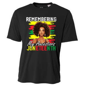 Remembering My Ancestors Juneteenth Melanin Black Women Cooling Performance Crew T-Shirt