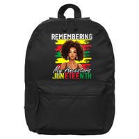 Remembering My Ancestors Juneteenth Melanin Black Women 16 in Basic Backpack