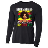 Remembering My Ancestors Juneteenth Melanin Black Women Cooling Performance Long Sleeve Crew