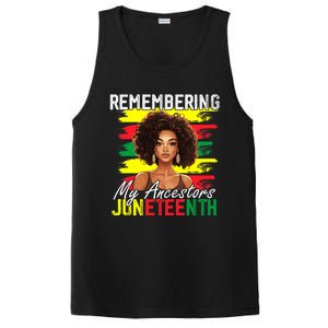 Remembering My Ancestors Juneteenth Melanin Black Women PosiCharge Competitor Tank