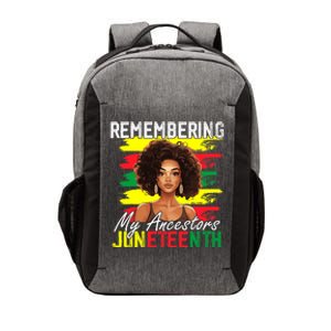 Remembering My Ancestors Juneteenth Melanin Black Women Vector Backpack