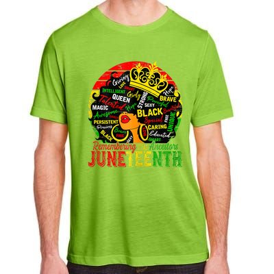 Remembering My Ancestors Juneteenth Celebrate Black Adult ChromaSoft Performance T-Shirt