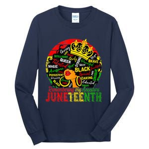 Remembering My Ancestors Juneteenth Celebrate Black Tall Long Sleeve T-Shirt