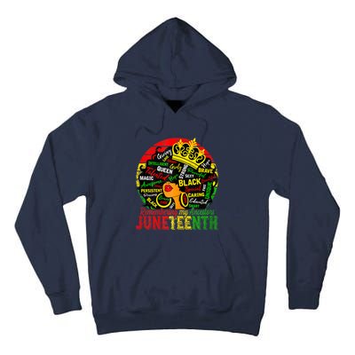 Remembering My Ancestors Juneteenth Celebrate Black Tall Hoodie