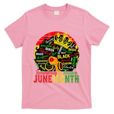 Remembering My Ancestors Juneteenth Celebrate Black T-Shirt