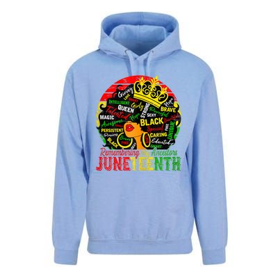 Remembering My Ancestors Juneteenth Celebrate Black Unisex Surf Hoodie