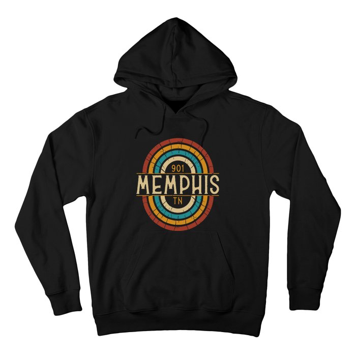 Retro Memphis Area Code 901 Residents State Tennessee Hoodie