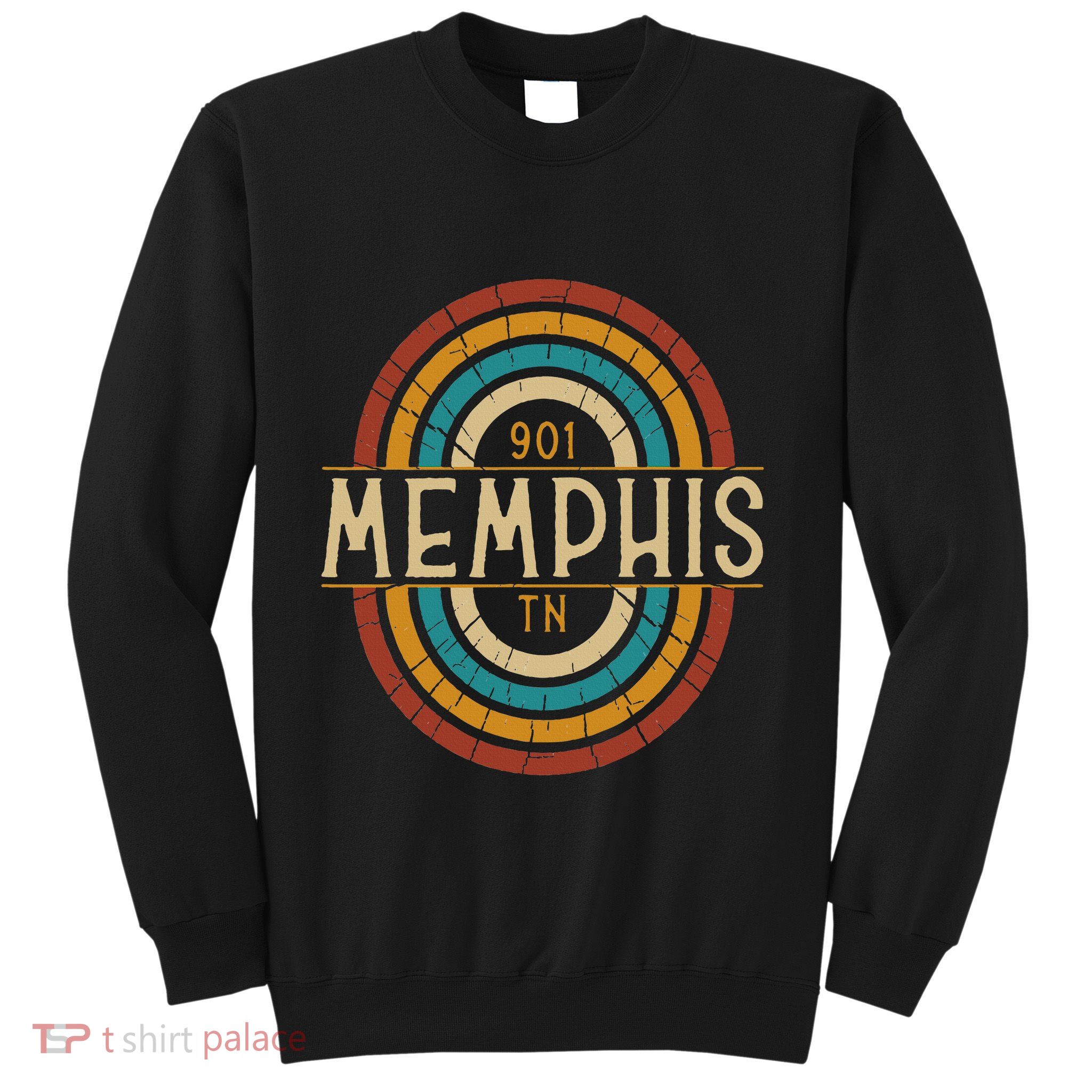 Retro Memphis Area Code 901 Residents State Tennessee Sweatshirt