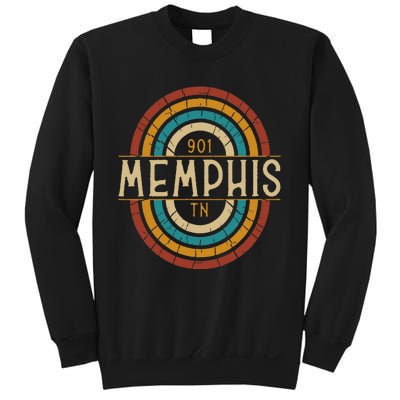 Retro Memphis Area Code 901 Residents State Tennessee Sweatshirt