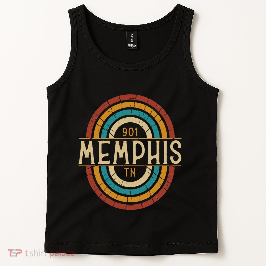 Retro Memphis Area Code 901 Residents State Tennessee Tank Top