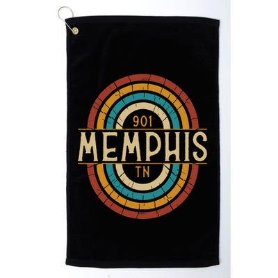 Retro Memphis Area Code 901 Residents State Tennessee Golf Towel