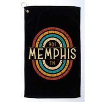 Retro Memphis Area Code 901 Residents State Tennessee Golf Towel