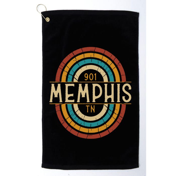 Retro Memphis Area Code 901 Residents State Tennessee Golf Towel